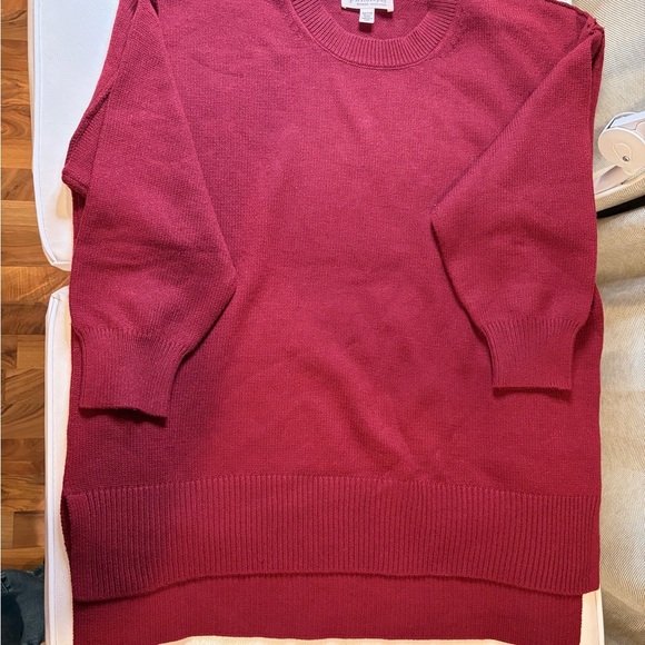Philosophy Deep Red Knit Top - Picture 3 of 6